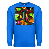 True Royal margarita and taco seamless pattern Premium Sweatshirt - BundleAndBundleShop