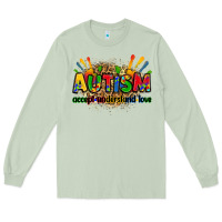 Matcha autism accept understand love Long Sleeve Tee - Zillion Design Studio