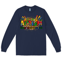 Navy autism accept understand love Long Sleeve Tee - Zillion Design Studio