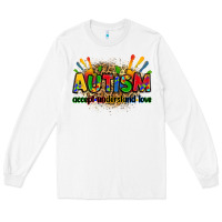 White autism accept understand love Long Sleeve Tee - Zillion Design Studio