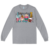 Heather Grey music teacher Long Sleeve Tee - AdoDesignShop