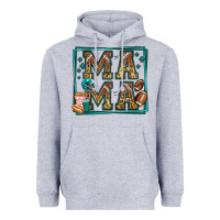 Heather Grey american football mama Heavyweight Hoodie - Jasminsmagicworld