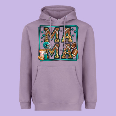 American Football Mama Heavyweight Hoodie Designed By Jasminsmagicworld