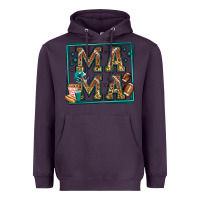 Plum american football mama Heavyweight Hoodie - Jasminsmagicworld