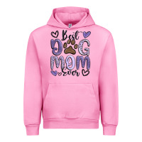 Fuchsia Pink best dog mom ever Urban Hoodie - MaliasSmallBusiness