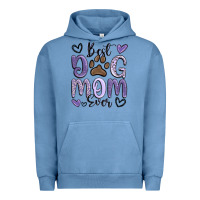 Pigment Pebble Blue best dog mom ever Urban Hoodie - MaliasSmallBusiness