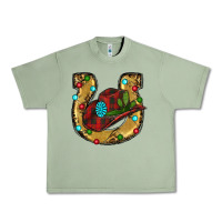Oil Green Christmas Horseshoe Urban Heavy Tee - RanaPortraitStore