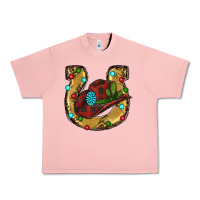 Salmon Christmas Horseshoe Urban Heavy Tee - RanaPortraitStore