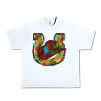 White Christmas Horseshoe Urban Heavy Tee - RanaPortraitStore