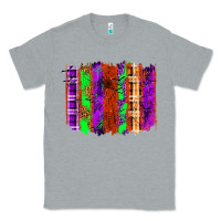 Heather Grey Halloween Brushstrokes Classic Tee - texasbilliewilder
