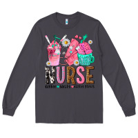 Smoke nurse coffee scrubs rubber gloves Long Sleeve Tee - texasbilliewilder