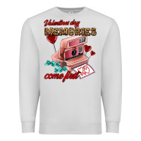 Dove Grey valentines day memories come first Premium Sweatshirt - AdoDesignShop