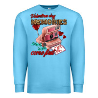 Ocean Blue valentines day memories come first Premium Sweatshirt - AdoDesignShop