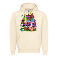 Sandshell Easter gnomies truck Easter Day Zipper Hoodie - Neo Western