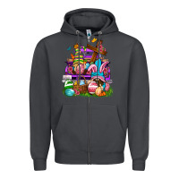 Smoke Easter gnomies truck Easter Day Zipper Hoodie - Neo Western