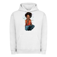 Pigment Lunar Rock afro black boy Urban Hoodie - NancyCooperArtShop