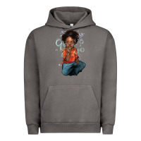 Pigment Tornado afro black boy Urban Hoodie - NancyCooperArtShop