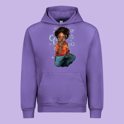 Afro Black Boy Urban Hoodie Designed By Nancycooperartshop