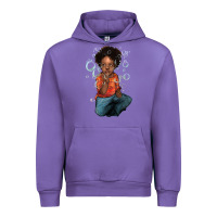 Tulip afro black boy Urban Hoodie - NancyCooperArtShop