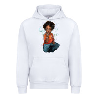 White afro black boy Urban Hoodie - NancyCooperArtShop