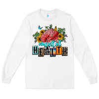 White mental health Long Sleeve Tee - texasbilliewilder