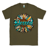Army Green blessed sunflower Classic Tee - RanaPortraitStore