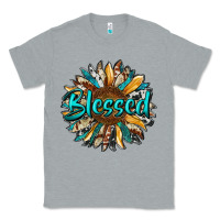 Heather Grey blessed sunflower Classic Tee - RanaPortraitStore