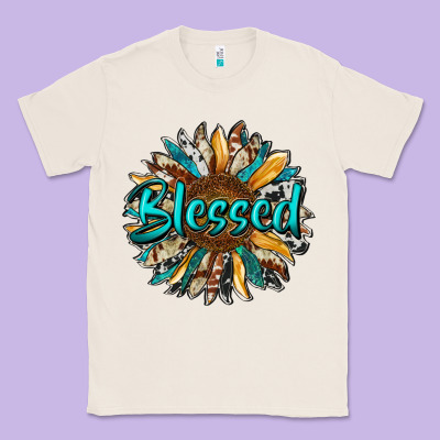 Blessed Sunflower Classic Tee Designed By Ranaportraitstore