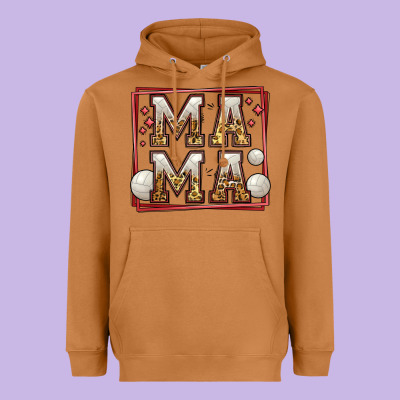 Volleyball Mama Heavyweight Hoodie Designed By Jasminsmagicworld