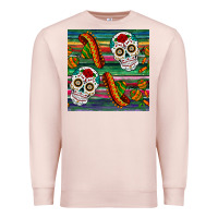 Sugar Skull Seamless Pattern Premium Sweatshirt | Teevron