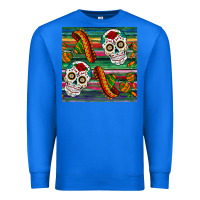 True Royal sugar skull seamless pattern Premium Sweatshirt - BundleAndBundleShop