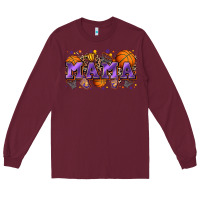 Burgundy mama basketball Long Sleeve Tee - Zillion Design Studio