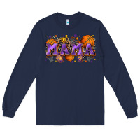 Navy mama basketball Long Sleeve Tee - Zillion Design Studio