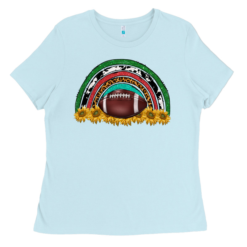 Merry Christmas Sunflower Rainbow Ladies Tee by BarkalooDesign | Teevron