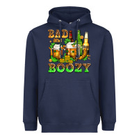 Navy bad and boozy with beer Heavyweight Hoodie - AdoDesignShop