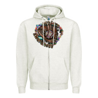 Oatmeal Heather autism awareness baseball Zipper Hoodie - SublimationCraftShop