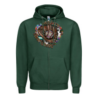 Sports Green autism awareness baseball Zipper Hoodie - SublimationCraftShop