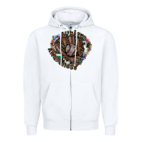 White autism awareness baseball Zipper Hoodie - SublimationCraftShop