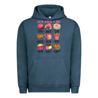 Pigment Midnight Navy god says i am mexican pan dulce Urban Hoodie - MaliasSmallBusiness
