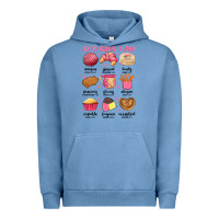 Pigment Pebble Blue god says i am mexican pan dulce Urban Hoodie - MaliasSmallBusiness