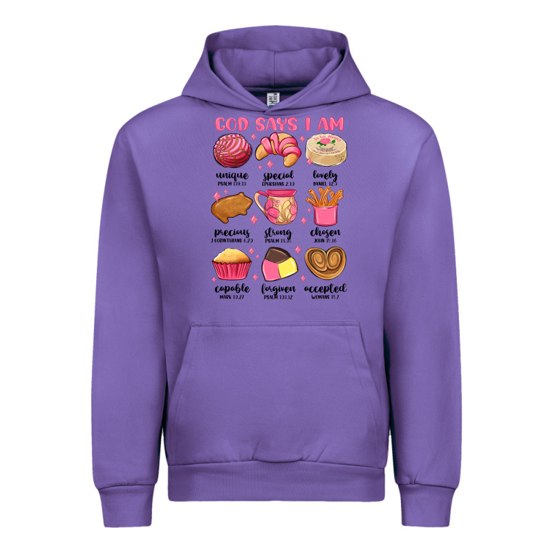 God Says I Am Mexican Pan Dulce Urban Hoodie by MaliasSmallBusiness | Teevron