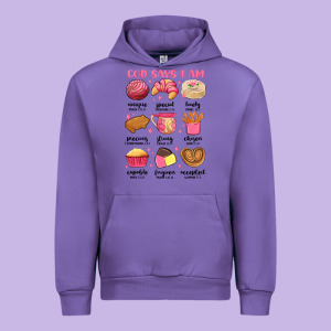 God Says I Am Mexican Pan Dulce Urban Hoodie Designed By Maliassmallbusiness