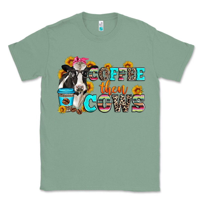 Coffee Then Cows Classic Tee by Zillion Design Studio | Teevron
