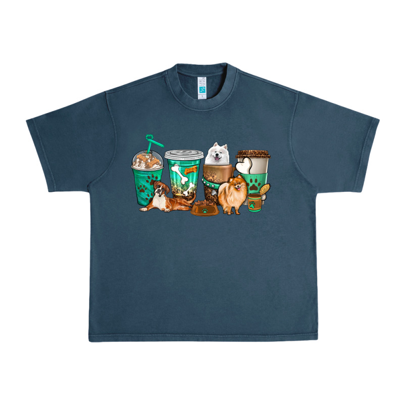 Dog Coffee Cups Urban Heavy Tee by texasbilliewilder | Teevron