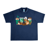 Navy dog coffee cups Urban Heavy Tee - texasbilliewilder