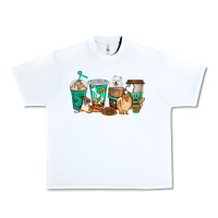 White dog coffee cups Urban Heavy Tee - texasbilliewilder