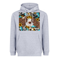 Heather Grey western calf Heavyweight Hoodie - JahusDesignShop