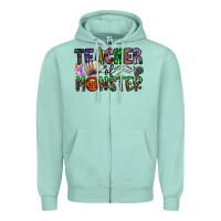 Seafoam teacher of monster Zipper Hoodie - CowhideDigitalArt