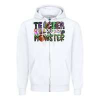 White teacher of monster Zipper Hoodie - CowhideDigitalArt