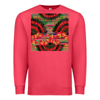 Cardinal spanish hand fan seamless pattern Premium Sweatshirt - BundleAndBundleShop